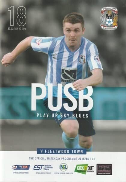 Coventry City v Fleetwood Town 27-Feb-2016