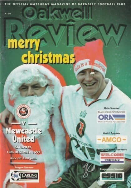 Barnsley v Newcastle United 13-Dec-1997