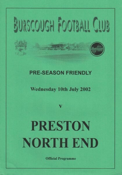 Burscough v Preston North End 10-Jul-2002