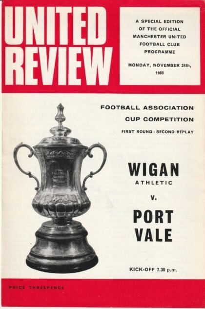Wigan Athletic v Port Vale  24-Nov-1969