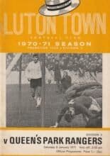 Luton Town v Queens Park Rangers 09-Jan-1971