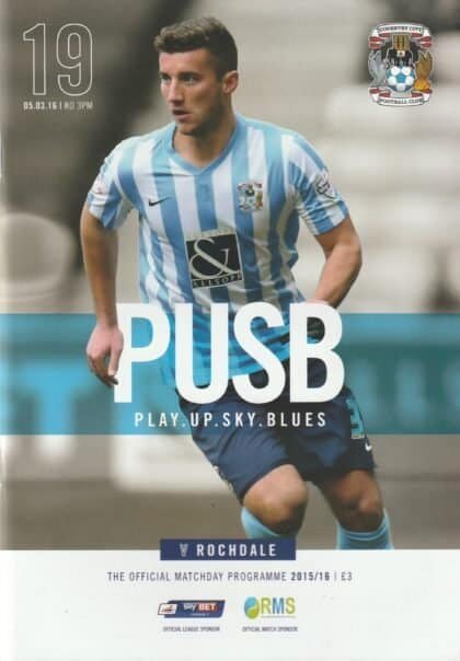 Coventry City v Rochdale 05-Mar-2016