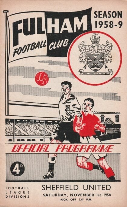 Fulham v Sheffield United   01-Nov-1958