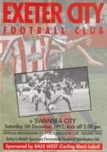 Exeter City v Swansea City 05-Dec-1992