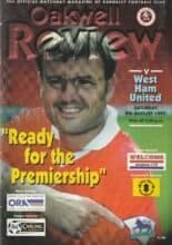 Barnsley v West Ham United 09-Aug-1997