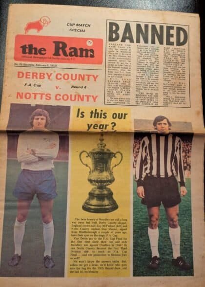Derby County v Notts County 05-Feb-1972