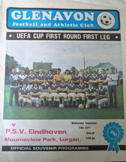 Glenavon v PSV Eindhoven 14-Sep-1977