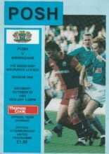 Peterborough United v Birmingham City 23-Oct-1993