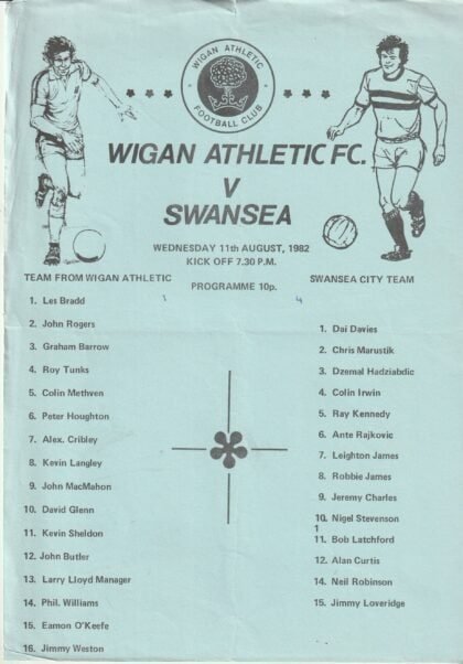 Wigan Athletic v Swansea City  11-Aug-1982