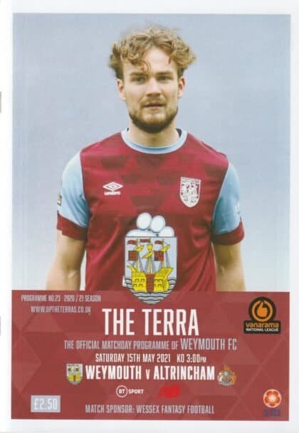Weymouth v Altrincham 15-May-2021