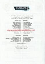 Stoke City Reserves v Arsenal Reserves 10-Feb-2010