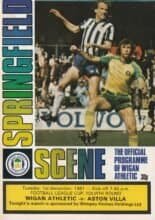 Wigan Athletic v Aston Villa 01-Dec-1981