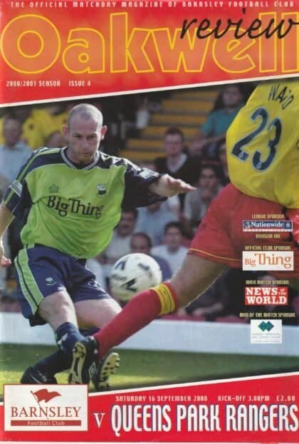 Barnsley v Queens Park Rangers 16-Sep-2000
