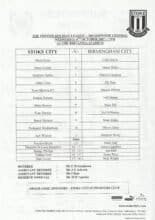 Stoke City Reserves v Birmingham City Reserves  04-Oct-2007