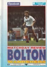 Bolton Wanderers v Bradford City 07-Dec-1991