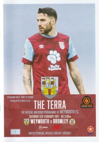 Weymouth v Bromley 06-Feb-2021