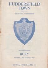Huddersfield Town v Bury  26-Oct-1963
