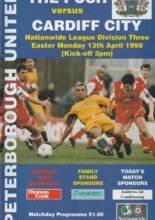 Peterborough United v Cardiff City 13-Apr-1998