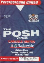 Peterborough United v Carlisle United 21-Mar-2000