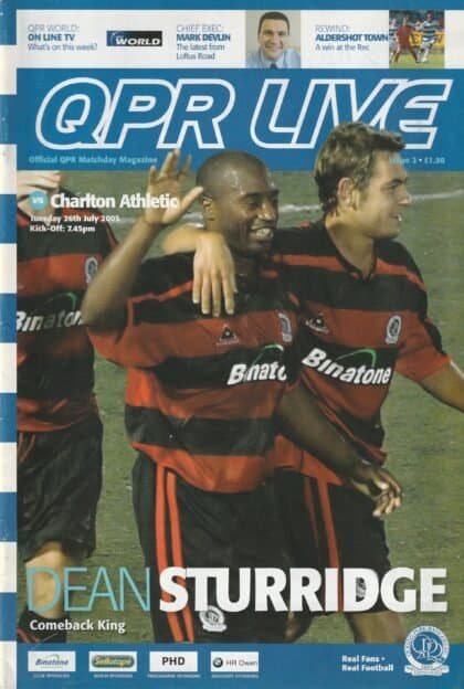 Queens Park Rangers v Charlton Athletic 26-Jul-2005