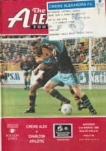 Crewe Alexandra v Charlton Athletic 21-Mar-1998
