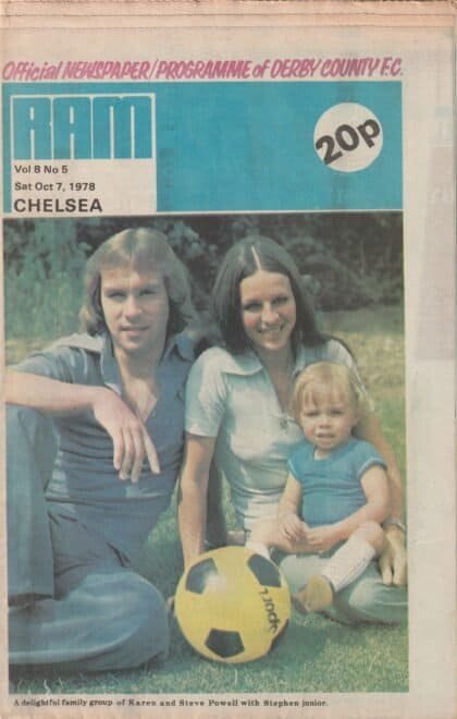 Derby County v Chelsea 07-Oct-1978
