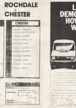 Rochdale v Chester City 20-Dec-1989