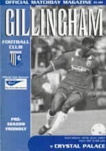 Gillingham v Crystal Palace 19-Jul-1996