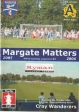 Margate v Cray Wanderers 08-Oct-2005