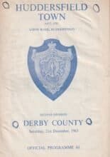 Huddersfield Town v Derby County 21-Dec-1963