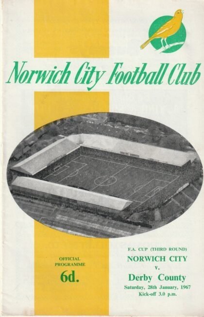 Norwich City v Derby County 28-Jan-1967