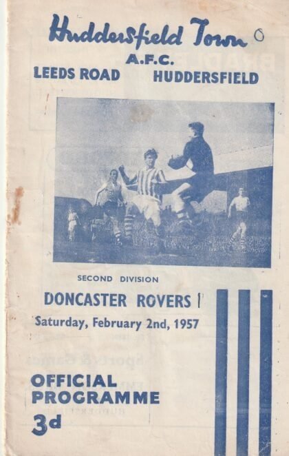 Huddersfield Town v Doncaster Rovers   02-Feb-1957