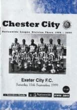 Chester City v Exeter City 11-Sep-1999