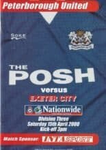 Peterborough United v Exeter City 15-Apr-2000