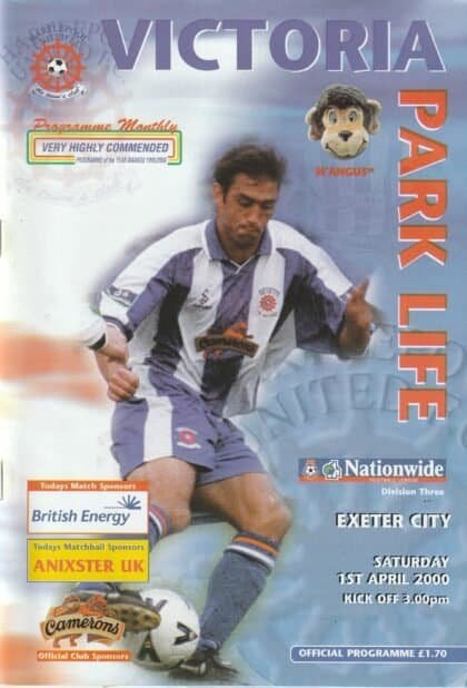 Hartlepool United v Exeter City 01-Apr-2000