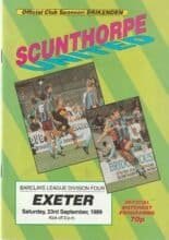 Scunthorpe United v Exeter City 23-Sep-1989