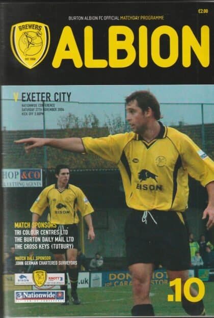 Burton Albion v Exeter City 27-Nov-2004