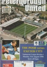 Peterborough United v Exeter City 31-Aug-1998