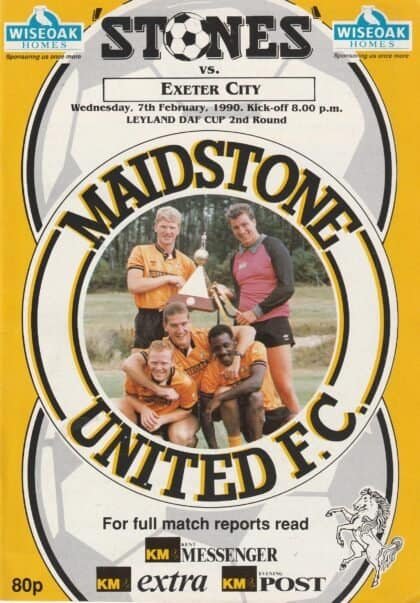 Maidstone United v Exeter City  07-Feb-1990