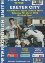 Peterborough United v Exeter City 07-Mar-1998