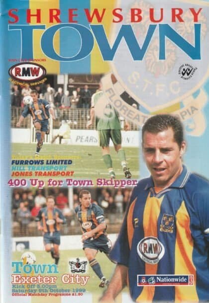 Shrewsbury Town v Exeter City 09-Oct-1999