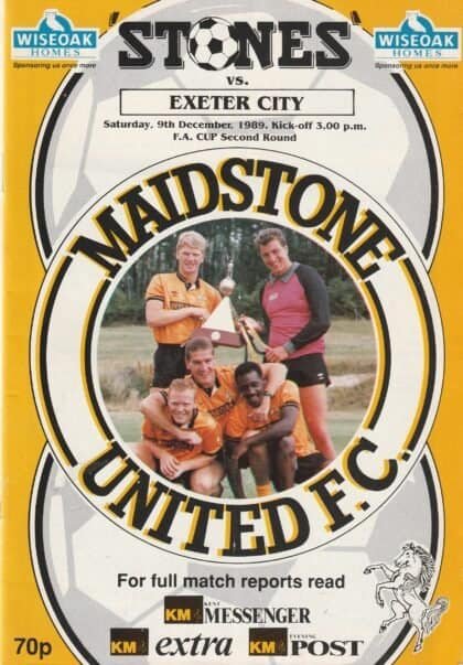 Maidstone United v Exeter City  09-Dec-1989