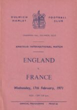 England Amateur v France Amateur 17-Feb-1971