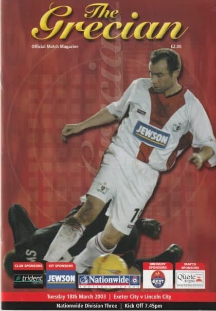 Exeter City v Lincoln City 18-Mar-2003