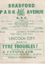 Bradford Park Avenue v Lincoln City 31-Oct-1964