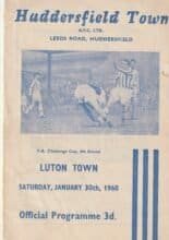 Huddersfield Town v Luton Town 30-Jan-1960