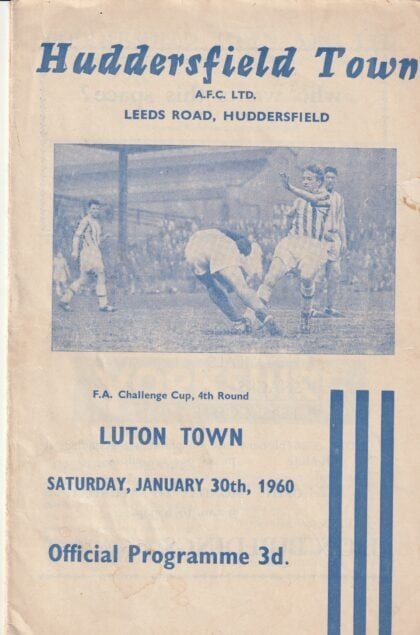 Huddersfield Town v Luton Town 30-Jan-1960