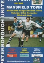 Peterborough United v Mansfield Town 22-Nov-1997