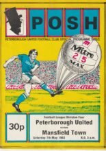 Peterborough United v Mansfield Town 07-May-1983