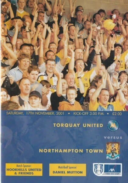 Torquay United v Northampton Town 17-Nov-2001